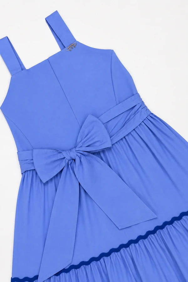 Vestidos Alças Bordado Barrado