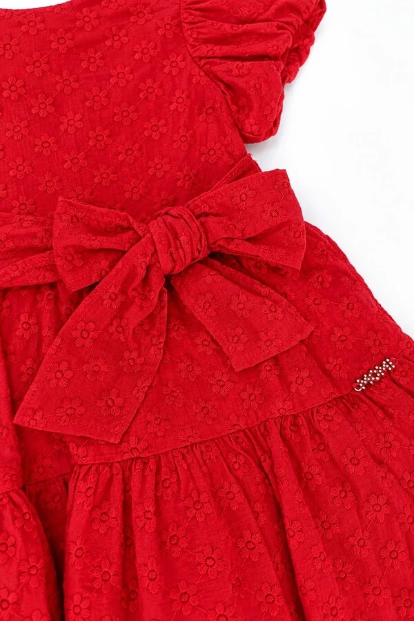 Vestido de laise manga balone