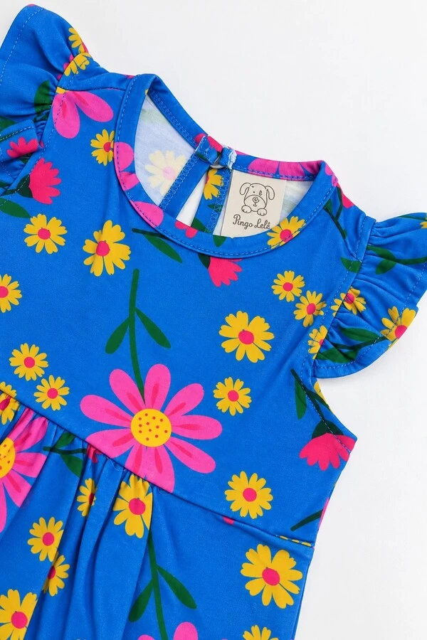 Romper Primavera Azul-Pingo Lelê