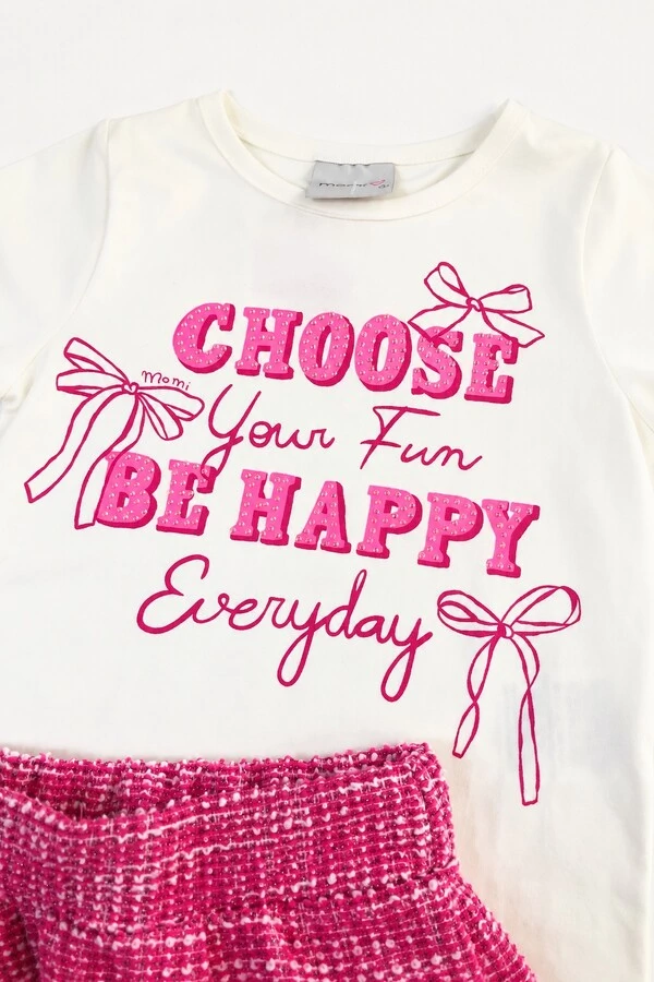 Conjunto Momi Happy Pink Tweed