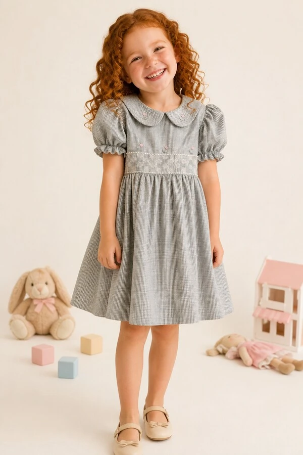 Vestido Jardim Bordado