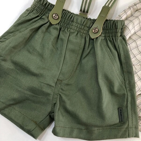 Conjunto Body e Bermuda Suspensório