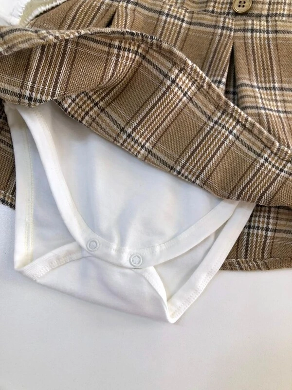 Jardineira com body Litte Bear