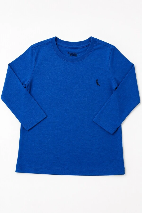 Camiseta manga longa Azul Royal