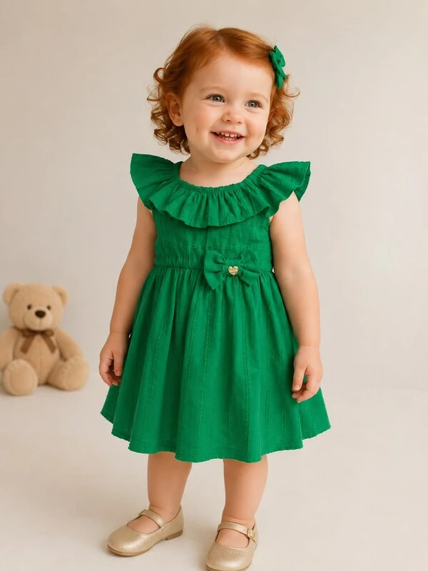 Vestido em tricoline
