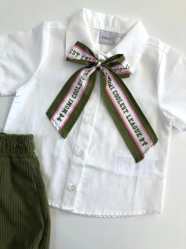 Conjunto Camisa e Saia Veludo