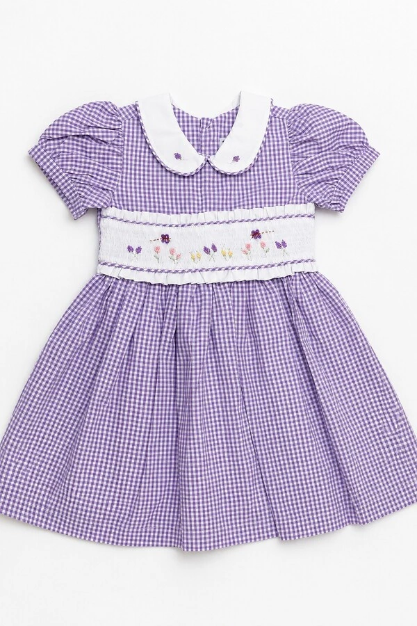 Vestido Xadrez Lilás — Col & Lorê
