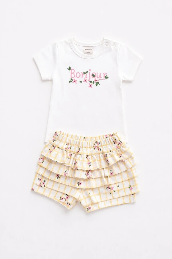 Conjunto Bonjour Flores