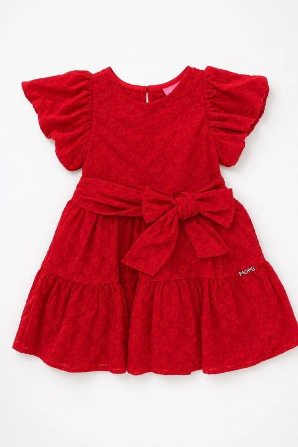 Vestido de laise manga balone