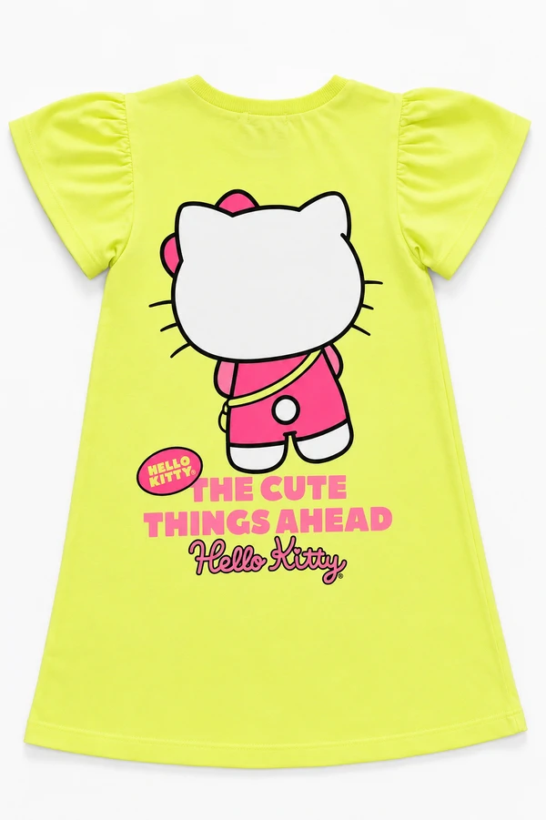 Vestido Hello Kitty com Strass