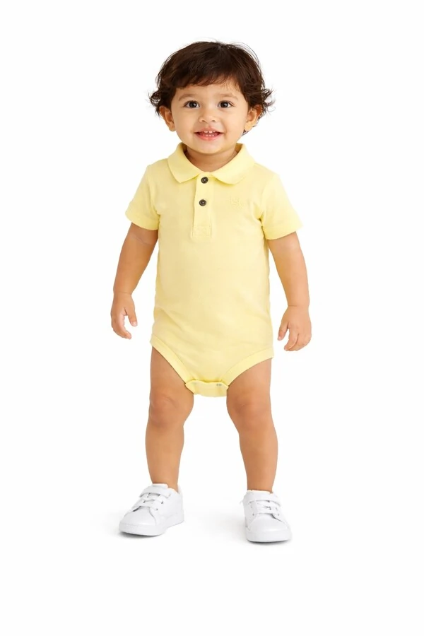 Body Polo Amarelo