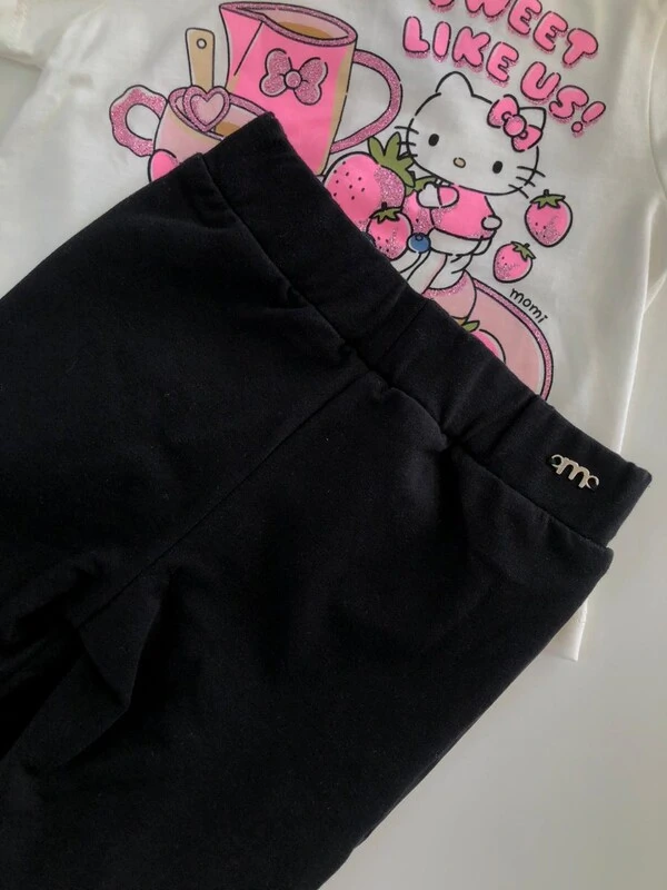 Calça Legging Montaria Recorte em Couro