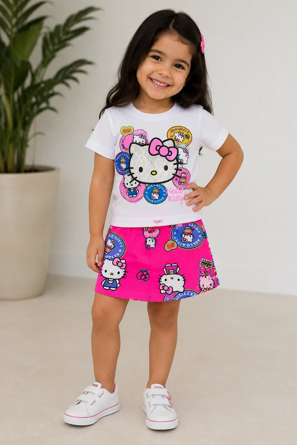 Conjunto Hello Kitty Pérola
