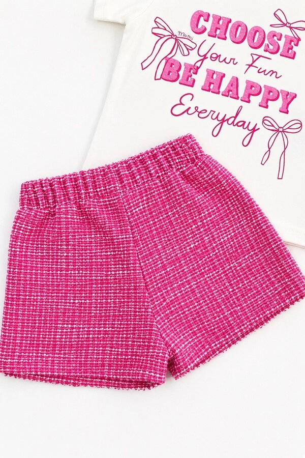 Conjunto Momi Happy Pink Tweed