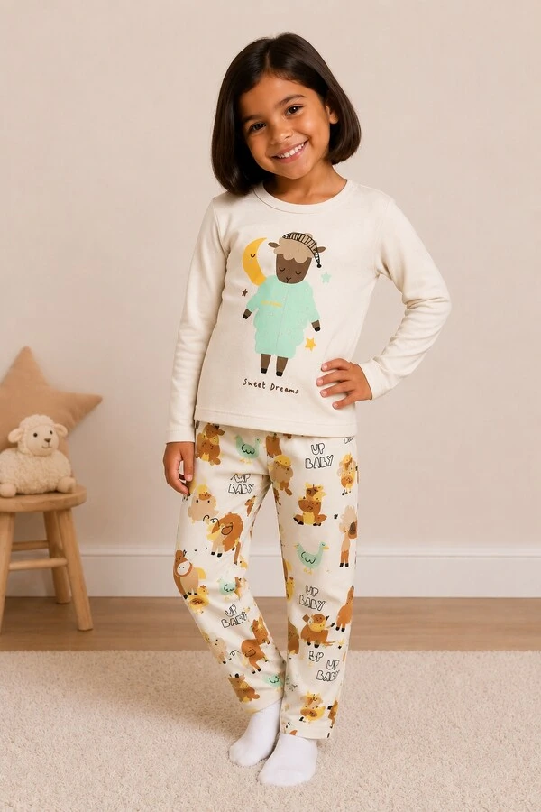 Pijama Infantil Up Baby Fazendinha Sweet Dreams.