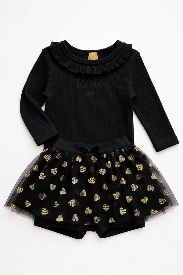 Conjunto Blusa e Saia em Tule
