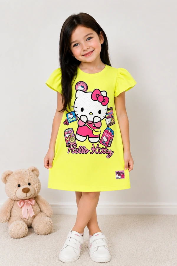 Vestido Hello Kitty com Strass