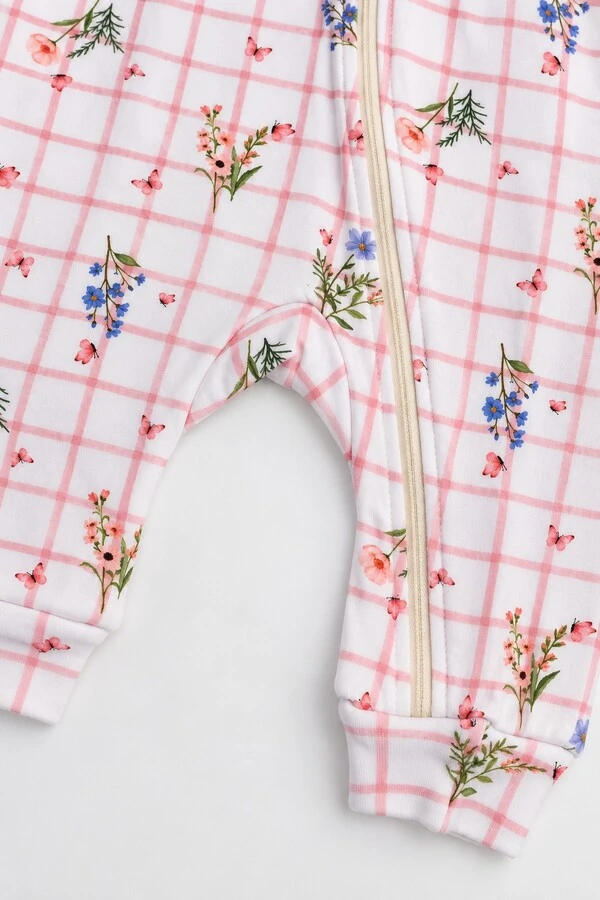 Macacão Xadrez Floral– Pingo Lelê