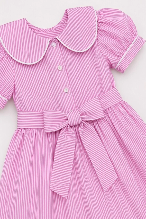 Vestido Listrado Rosa — Col & Lorê