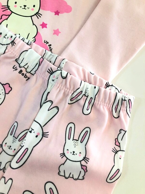 Pijama Infantil Up Baby Coelhinho Rosa