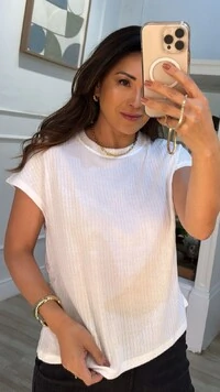 Blusa Ampla Karine Laterais Com Drapeado