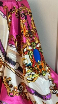Lenço Acetinado Estampado