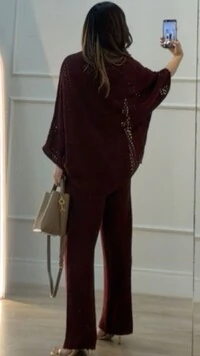 PRÉ-VENDA DATA ESTIMADA DE ENVIO DIA 24/04 Kimono Tricot Vazado Fabi Mangas 3/4