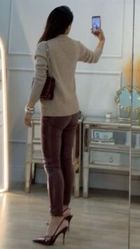 Blusa Tricot Gola Alta Samantha Punhos E Barrado Texturas Entrelaçadas