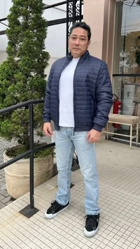 Jaqueta Casaco Nylon Luan Punhos E Barrado Largos Canelados