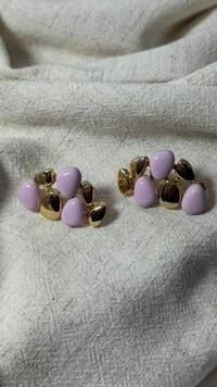 Brinco Pedras Bicolor