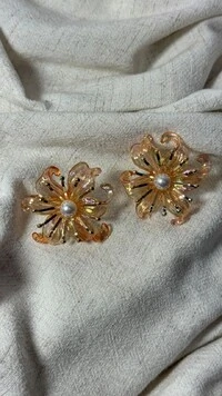 Brinco Grande Flor Furta-Cor