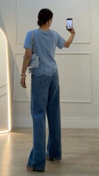 Blusa De Malha Valentina Renda No Barrado