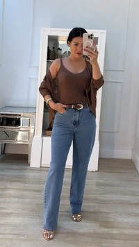 Twin Set Tricot Sheyla Com Entremeios Blusa Regata & Cardigan