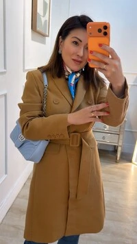 Lenço Acetinado Estampado Com Fivela E Elos