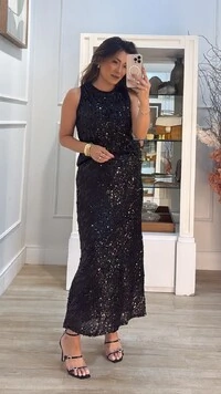 Saia Midi Paêtes Laisa