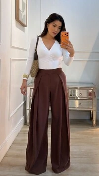 Blusa Cachequer Suplex Mangas Longas Renata Decote V