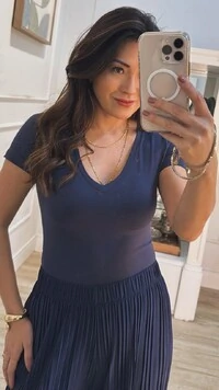 Body Jucy Decote V E Mangas Curtas