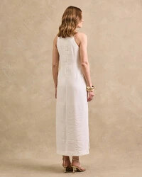 Vestido Longo Cavada Megan Fendas Laterais