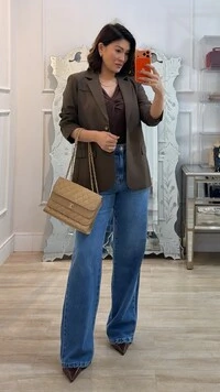 Blusa De Malha Camila Decote V Detalhe Transpassado