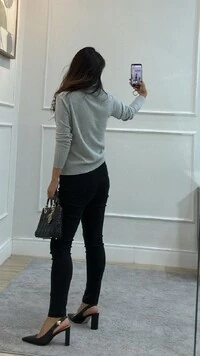 Calça Sarja Skinny Desire Pala Larga Com Elástico