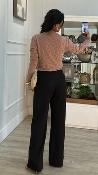 Blusa Tricot Sarah Com Texturas Diagonais