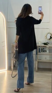 Cardigan Tricot Fabiola Nervuras Frontal Em Relevo