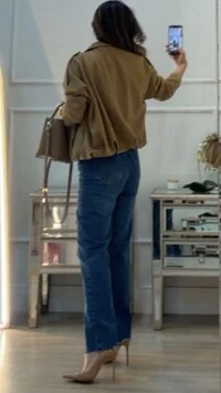 Jaqueta Casaco Balonê Suede Mirelle Martingalê Nos Ombros