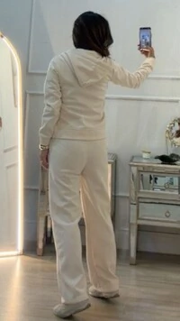 Jaqueta Casaco Moletom Leila Capuz Com Amarração Regulável