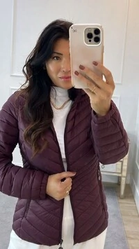 Casaco Nylon Suzy Zigue E Zague Na Cintura