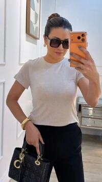 Blusa Básica Gisele Gola Careca