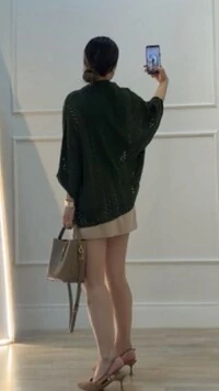 PRÉ-VENDA DATA ESTIMADA DE ENVIO DIA 24/04 Kimono Tricot Vazado Fabi Mangas 3/4