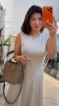 Vestido Midi Malha Giselle Alças Largas