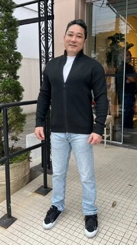 Suéter Tricot Pedro Gola Alta Zíper Frontal
