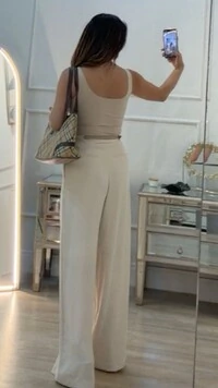 Regata Malha Decote Em U Aline Alças Largas